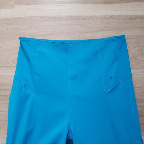 Nike Dri-Fit Boutique Bungee Training Tights Bright Blue Size Small Petite - Picture 3 of 10
